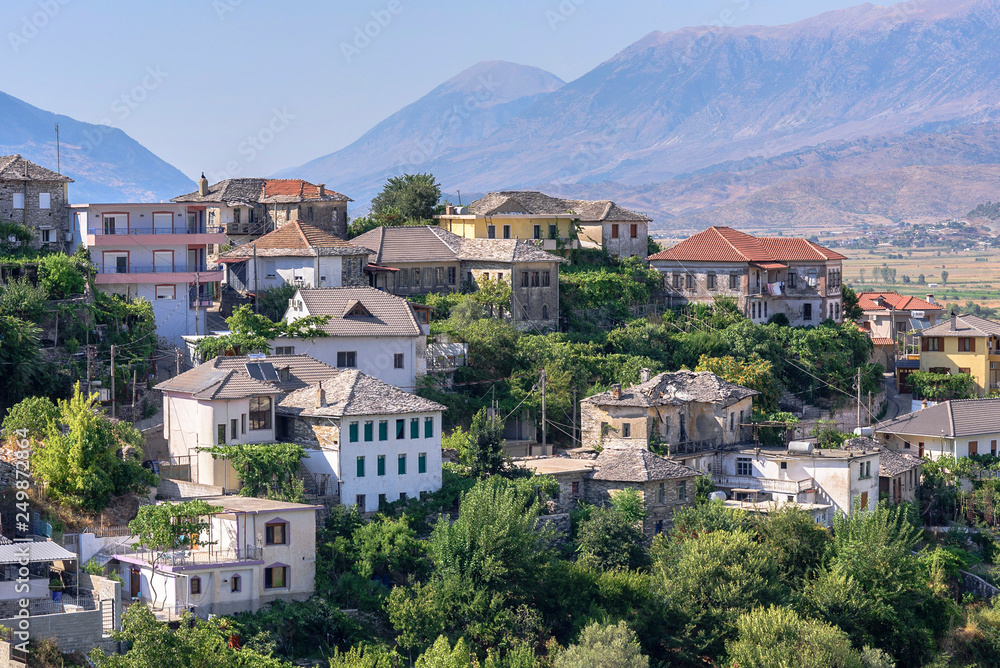 View of Gjirokaster Old Town, Albania