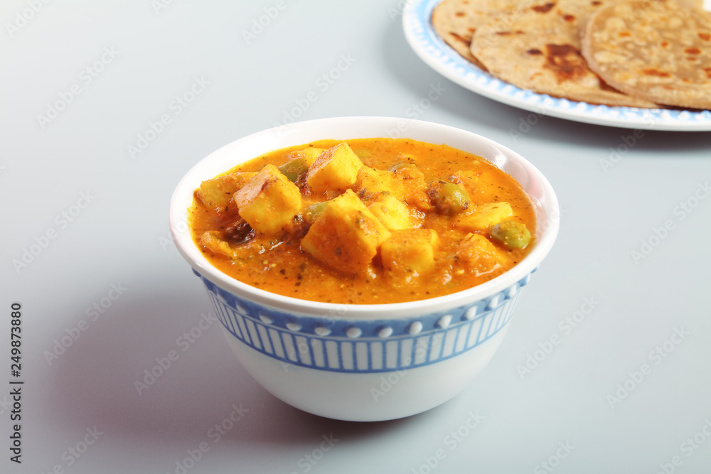 Indian Traditional Home made Paneer Butter Masala with chapathi Indian Traditional Home made Paneer Butter Masala with chapathi