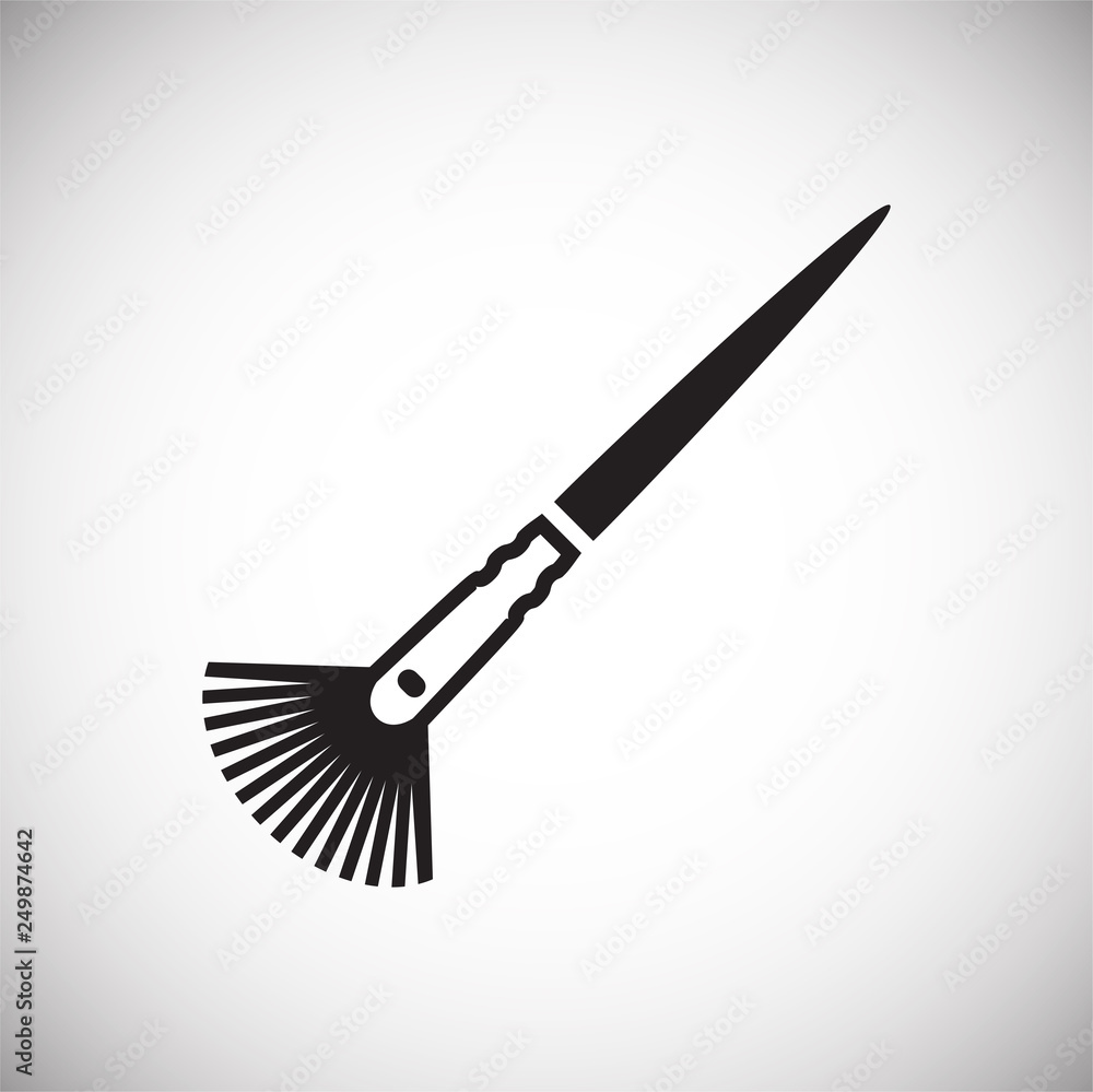 Brush icon on white background for graphic and web design, Modern simple vector sign. Internet concept. Trendy symbol for website design web button or mobile app Brush icon on white background for graphic and web design, Modern simple vector sign. Internet concept. Trendy symbol for website design web button or mobile app