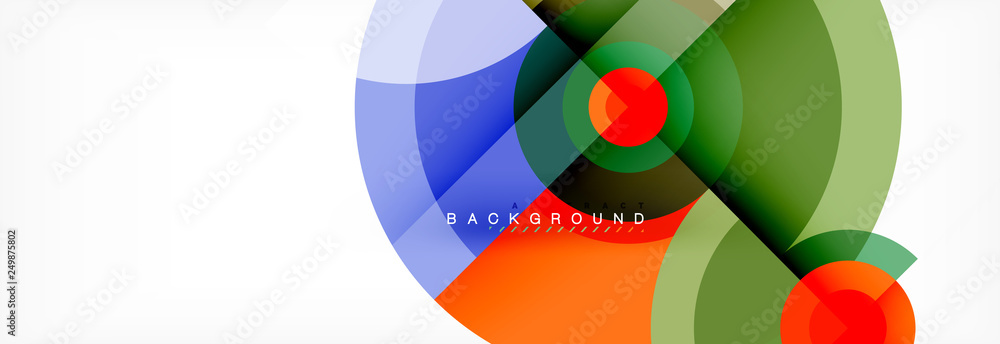 Round circles and triangles abstract background Round circles and triangles abstract background