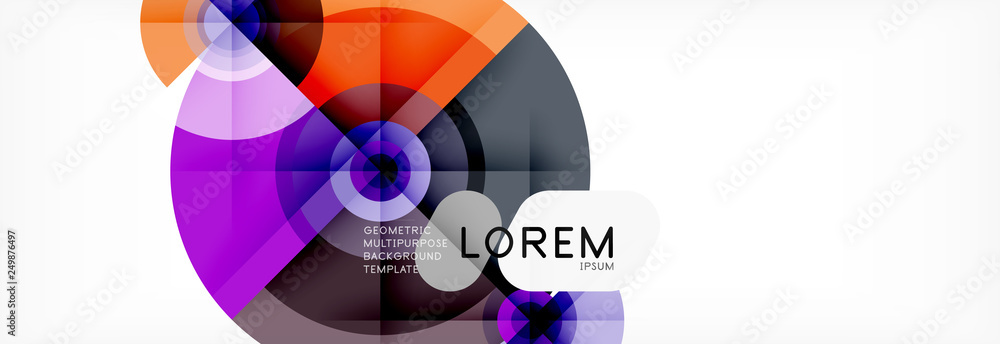 Round circles and triangles abstract background Round circles and triangles abstract background