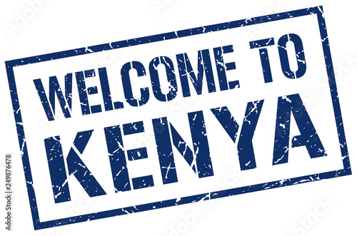 welcome to Kenya stamp