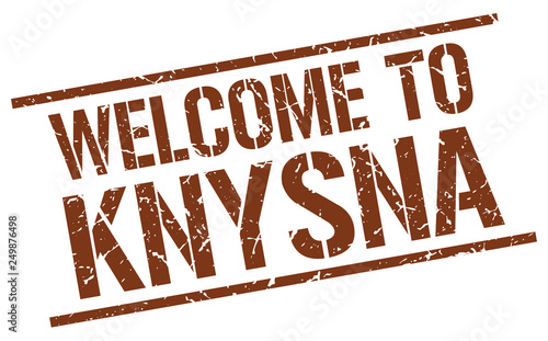 welcome to Knysna stamp