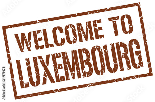 welcome to Luxembourg stamp