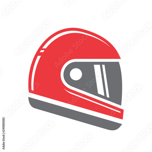 Motorcycle helmet icon on white background for graphic and web design, Modern simple vector sign. Internet concept. Trendy symbol for website design web button or mobile app photo