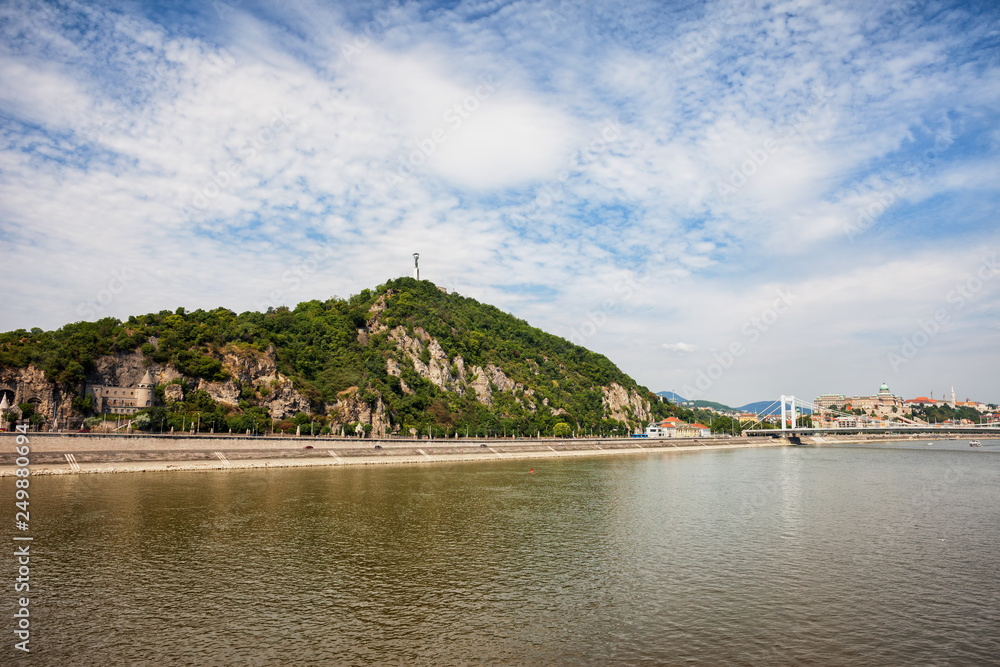 Gellert Hill at Danube River in Budapest