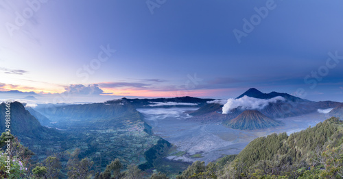 Surnise at the Bromo vulcano