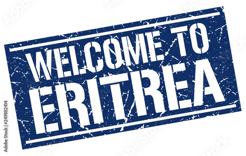 welcome to Eritrea stamp