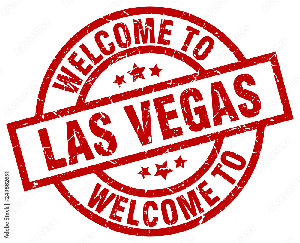 welcome to Las Vegas red stamp