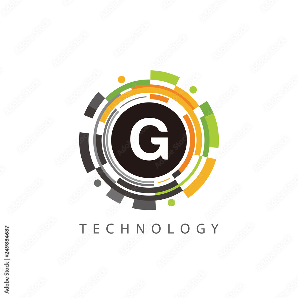 Circle Data Technology G Letter Logo