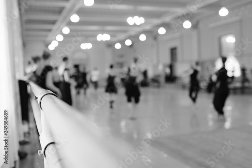 Beautiful ballerina rehearsal in ballet class