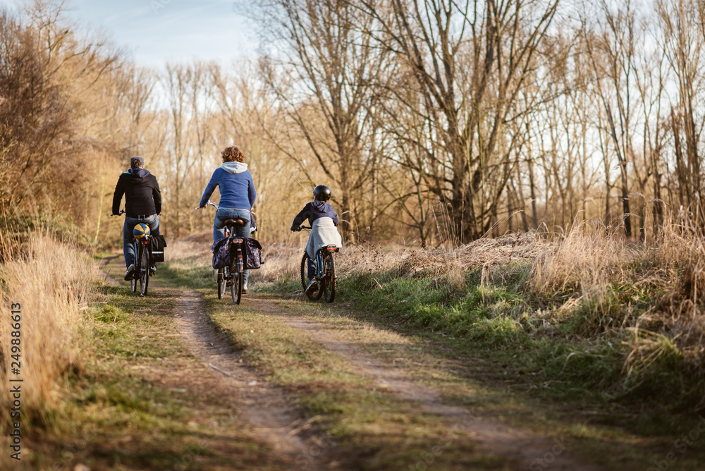 Radtour mit der Familie