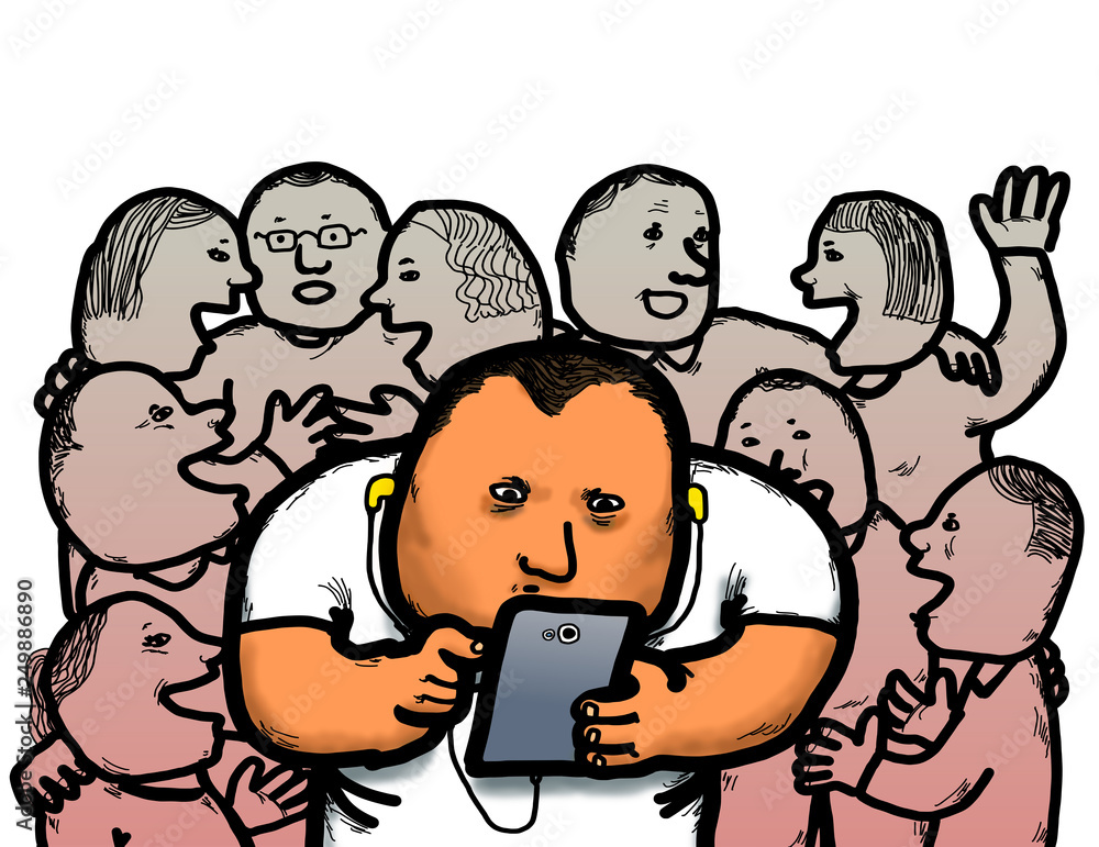 Cellphone Social Media Isolation
