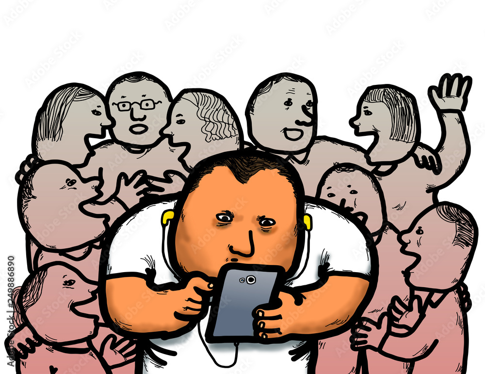 Cellphone Social Media Isolation Cellphone Social Media Isolation