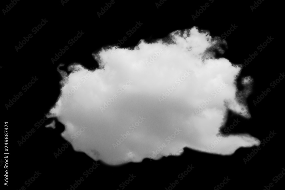 White cloud isolated on black background, Fluffy texture , Abstract smoke White cloud isolated on black background, Fluffy texture , Abstract smoke