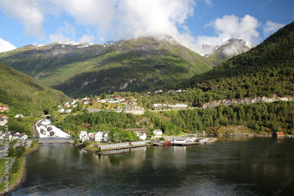 Hellesylt in Norwegen Hellesylt in Norwegen