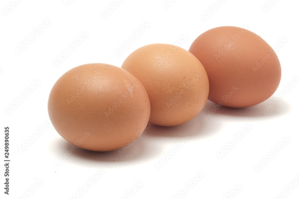 Many eggs on a white scene Many eggs on a white scene