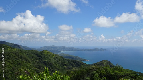 landscape with mountains and clouds