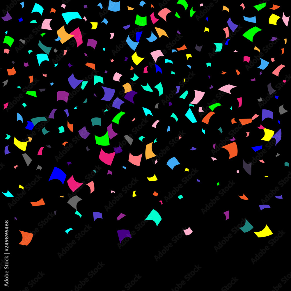 Colorful confetti on white background. Colorful confetti on white background.