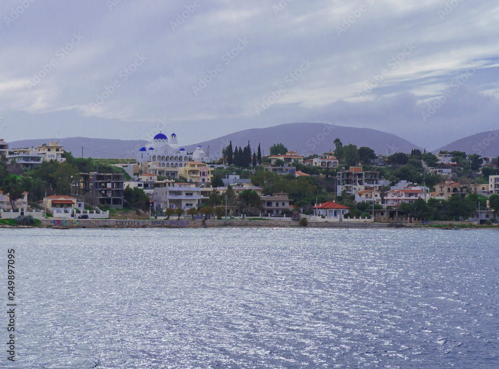 Naklejka premium blue church