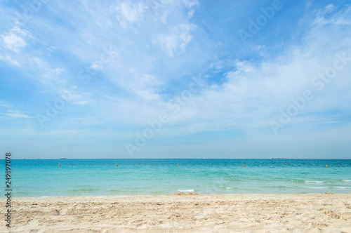 Sunny day on a white sand and aquamarine beach © Rosselle
