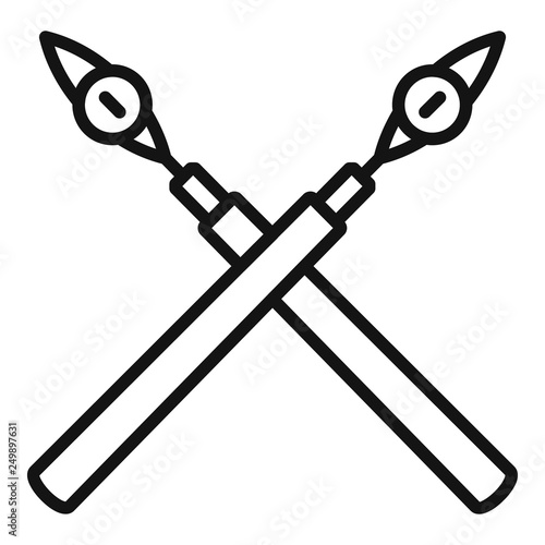 Architect pen tool icon. Outline architect pen tool vector icon for web design isolated on white background