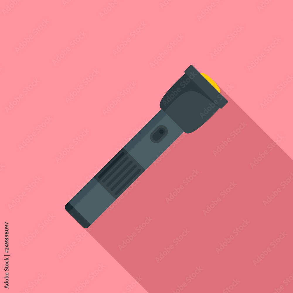 Police flashlight icon. Flat illustration of police flashlight vector icon for web design Police flashlight icon. Flat illustration of police flashlight vector icon for web design