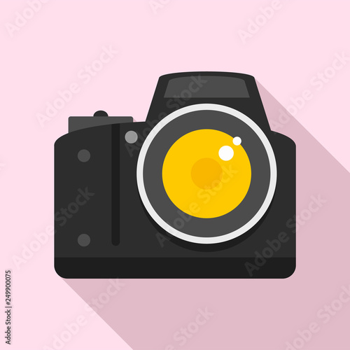 Professional camera icon. Flat illustration of professional camera vector icon for web design