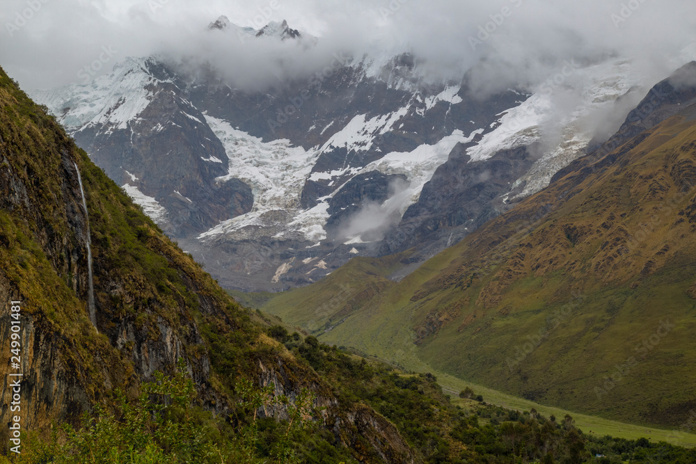 Humantay lake in Peru on Salcantay mountain in the Andes Humantay lake in Peru on Salcantay mountain in the Andes