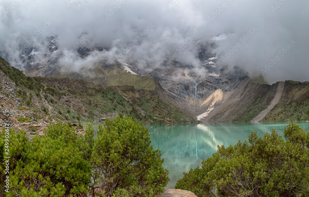 Humantay lake in Peru on Salcantay mountain in the Andes