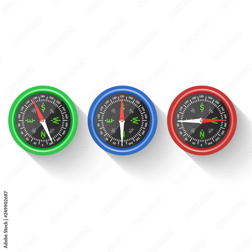 Navigation and direction icon. Compass, direction and navigation for adventure, illustration of Compass arrow isolated on white background. Navigation and direction icon. Compass, direction and navigation for adventure, illustration of Compass arrow isolated on white background.
