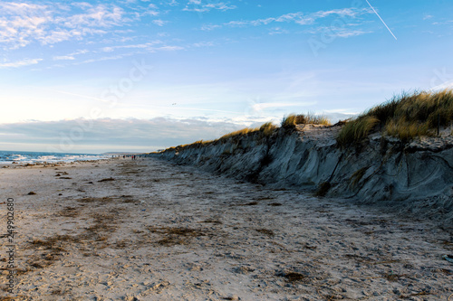 Water erosion at dunes, Rostock, Germany photo