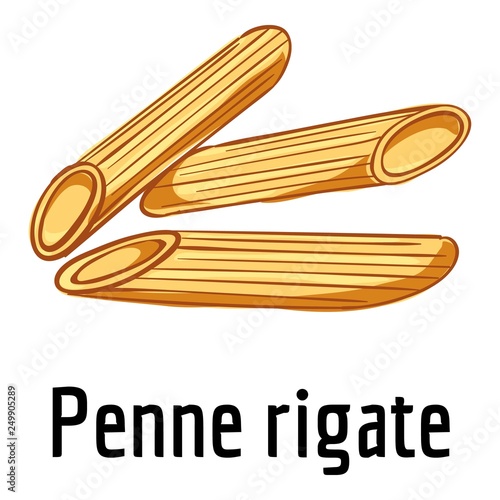 Penne rigate icon. Cartoon of penne rigate vector icon for web design isolated on white background