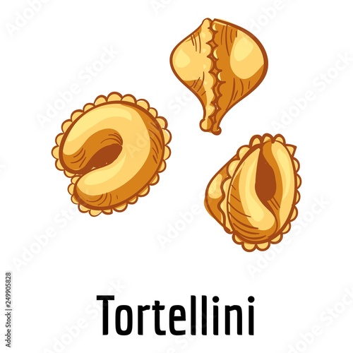 Tortellini icon. Cartoon of tortellini vector icon for web design isolated on white background