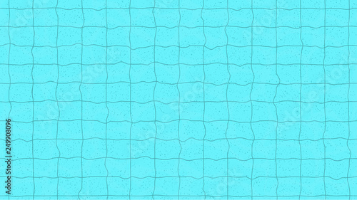 Swimming pool top view. Pool bottom. Vector Illustration for background  poster or banner.