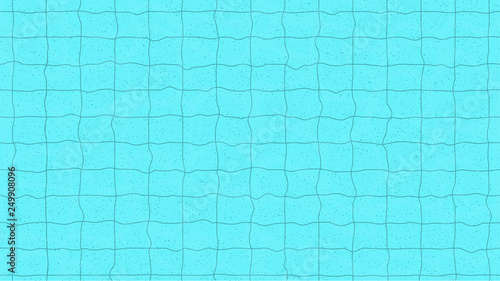 Swimming pool top view. Pool bottom. Vector Illustration for background, poster or banner.