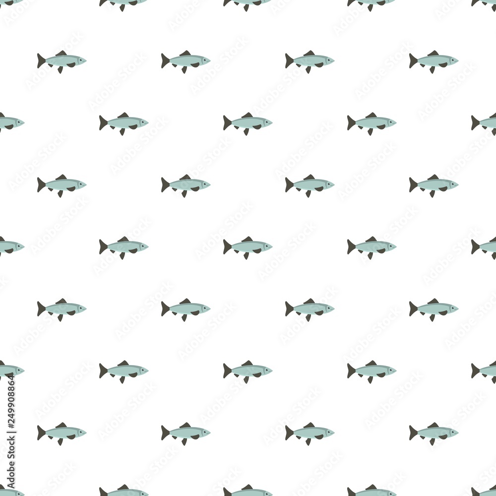Fresh fish from sea icon. Flat illustration of fresh fish from sea vector icon for web design