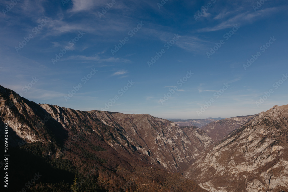 Zabljak in Montenegro , mountain view.