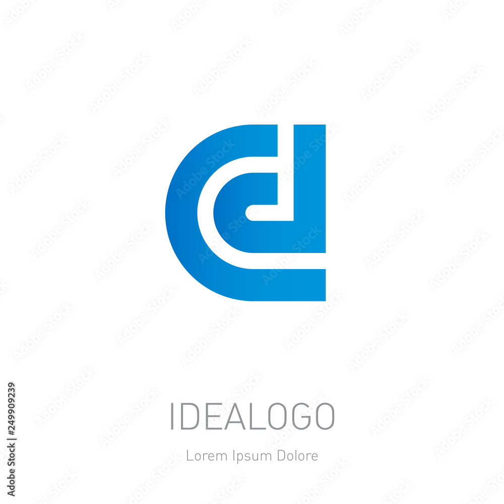 C, D initial logo. C and D initial monogram logotype. Vector design element or icon. C, D initial logo. C and D initial monogram logotype. Vector design element or icon.