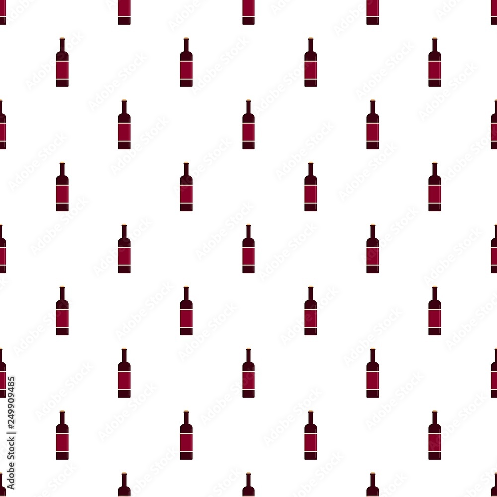 Glass bottle of red wine icon. Flat illustration of glass bottle of red wine vector icon for web design Glass bottle of red wine icon. Flat illustration of glass bottle of red wine vector icon for web design