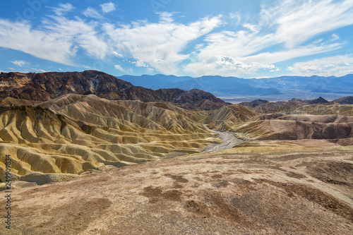 Amazing Zabriskie point in the Death Valley National park  California  Usa