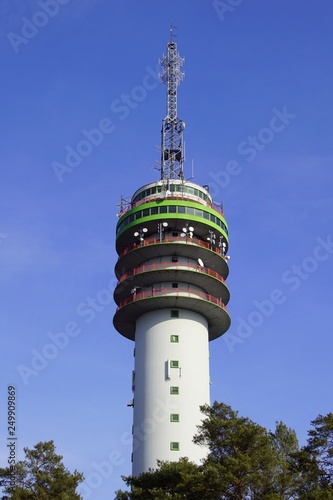 Television tower Mierlo a 105 meter high concrete telecommunications or tv tower in the city of Mierlo.