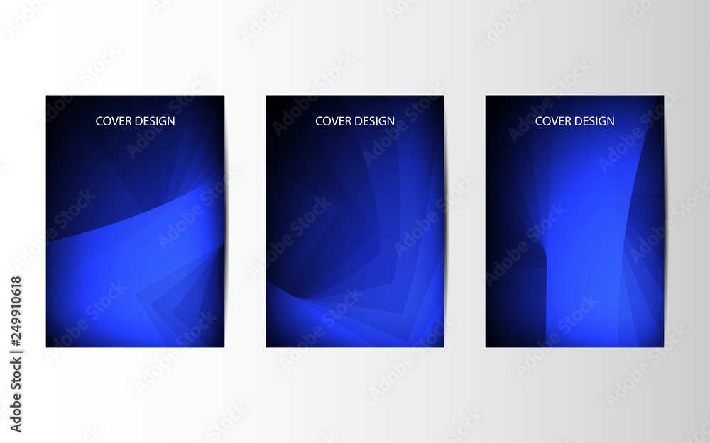 Abstract vector brochures with geometric background, annual report, design templates, future Poster template design