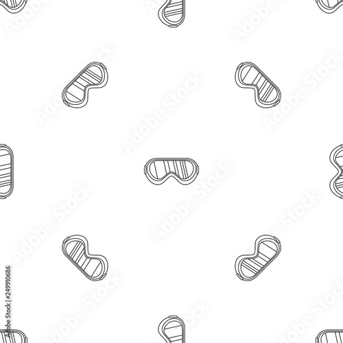 Protect goggles pattern seamless vector repeat geometric for any web design photo