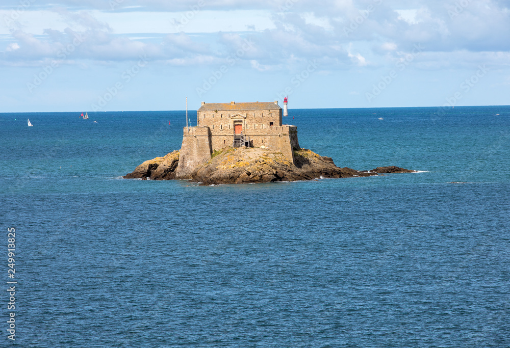  View Of Fort Du Petit Be in St Malo. Brittany, France