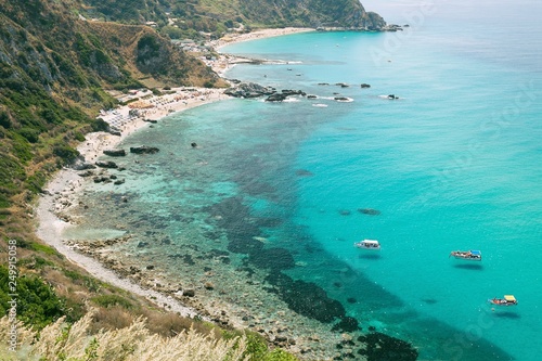 Beauty coastline at Capo Vaticano on the Tyrrhenian Sea