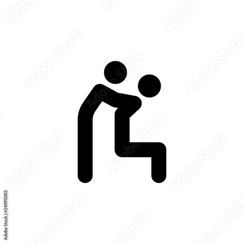 human doing massage outline icon. Signs and symbols can be used for web, logo, mobile app, UI, UX