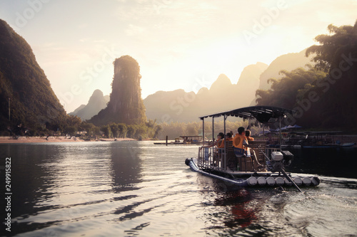 Yangshuo Mountains Sunset