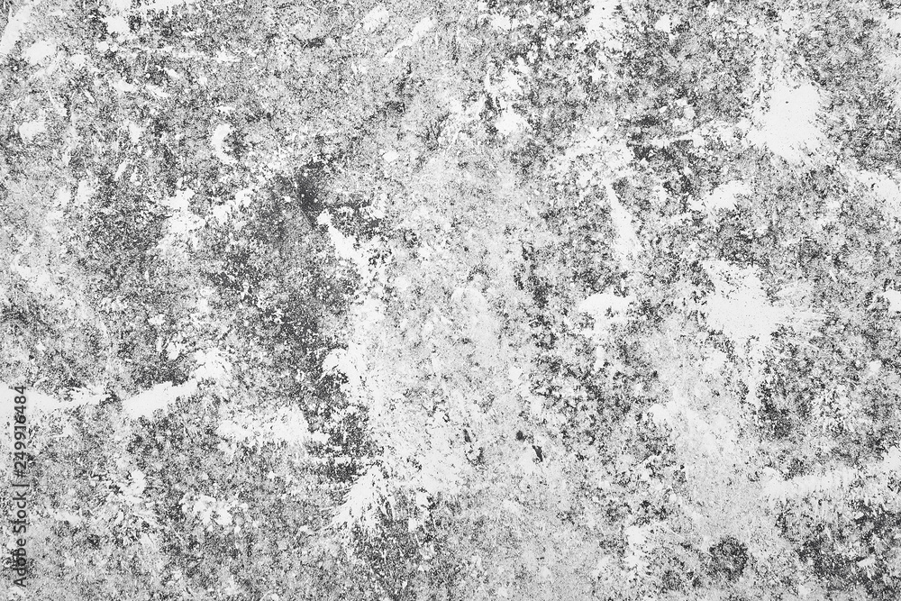 Abstract monochrome background. Grainy grunge texture with noise, spots, dots, dust