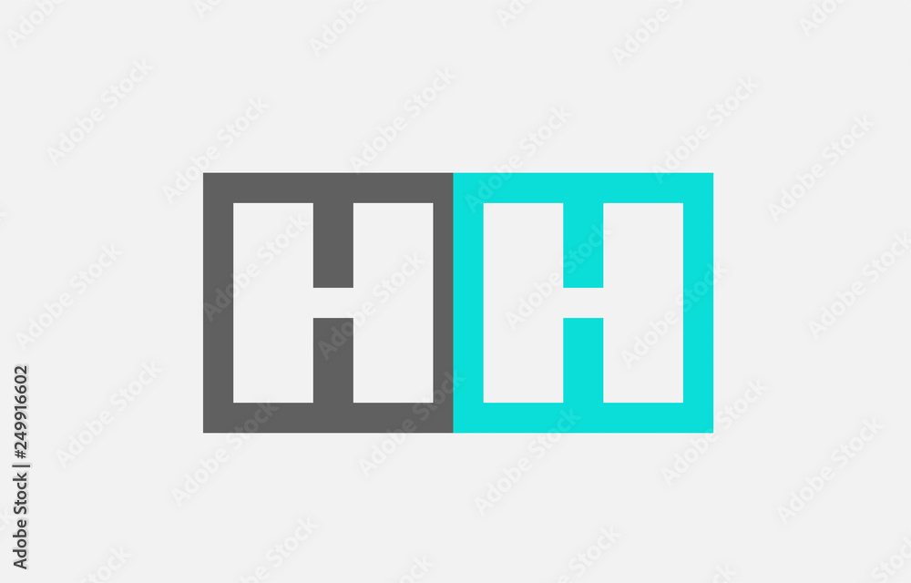 blue grey alphabet letter hh h h combination for logo icon design blue grey alphabet letter hh h h combination for logo icon design